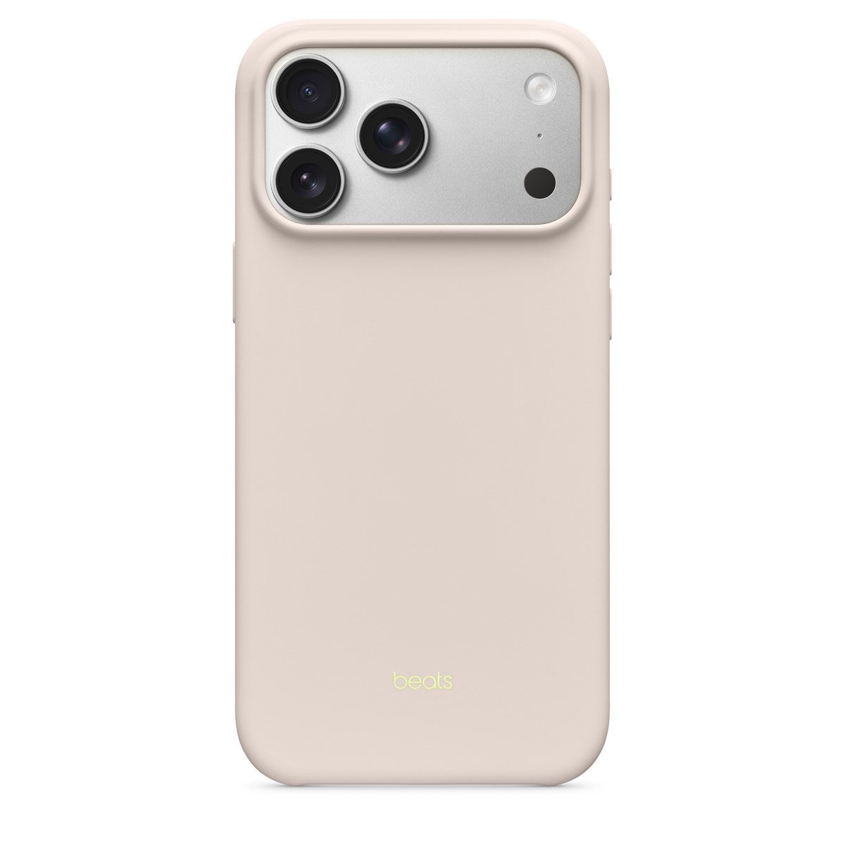 Close-up of Beats iPhone 17 Pro Max Case in Limestone