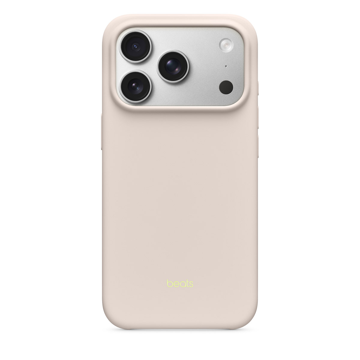 Close-up of Beats iPhone 17 Pro Case in Limestone