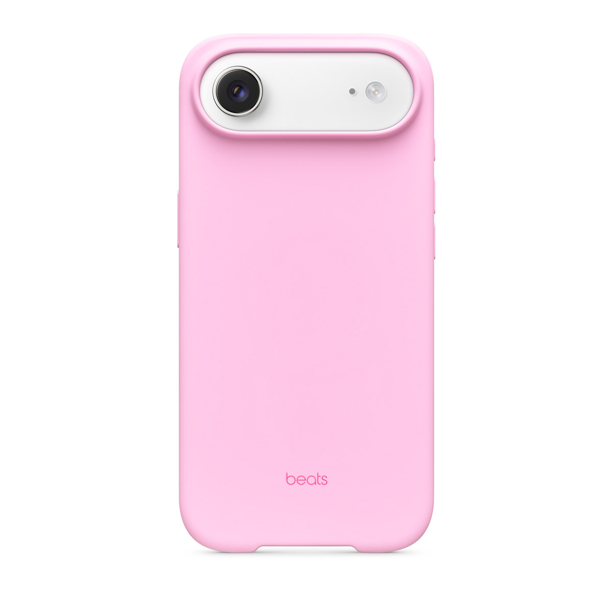 Close-up of Beats iPhone Air Case in Pebble Pink
